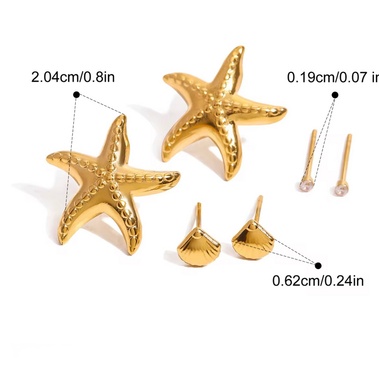 Under the Sea Stud Earrings XMTX Collections