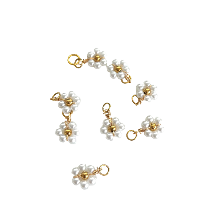 Pearl Daisy Flower Charm XMTX Collections