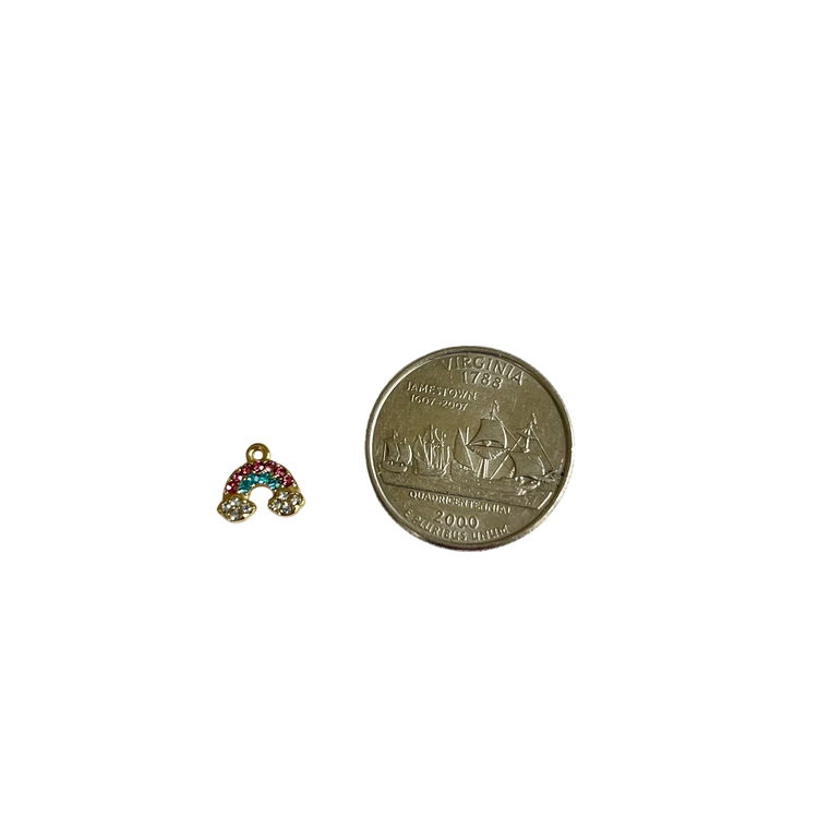 Rhinestone Rainbow & Clouds Charm XMTX Collections