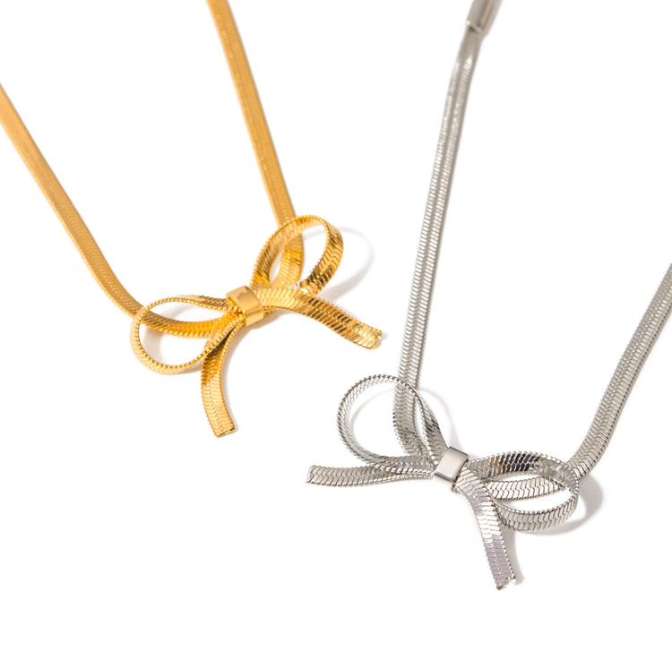 Bow Snake Link Bracelet XMTX Collections