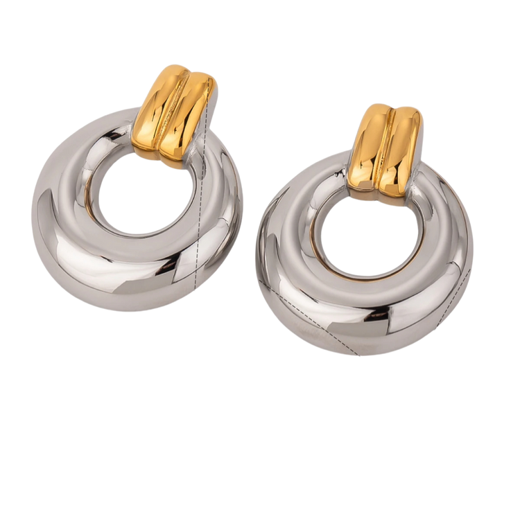Dana Two Tone Earrings XMTX Collections