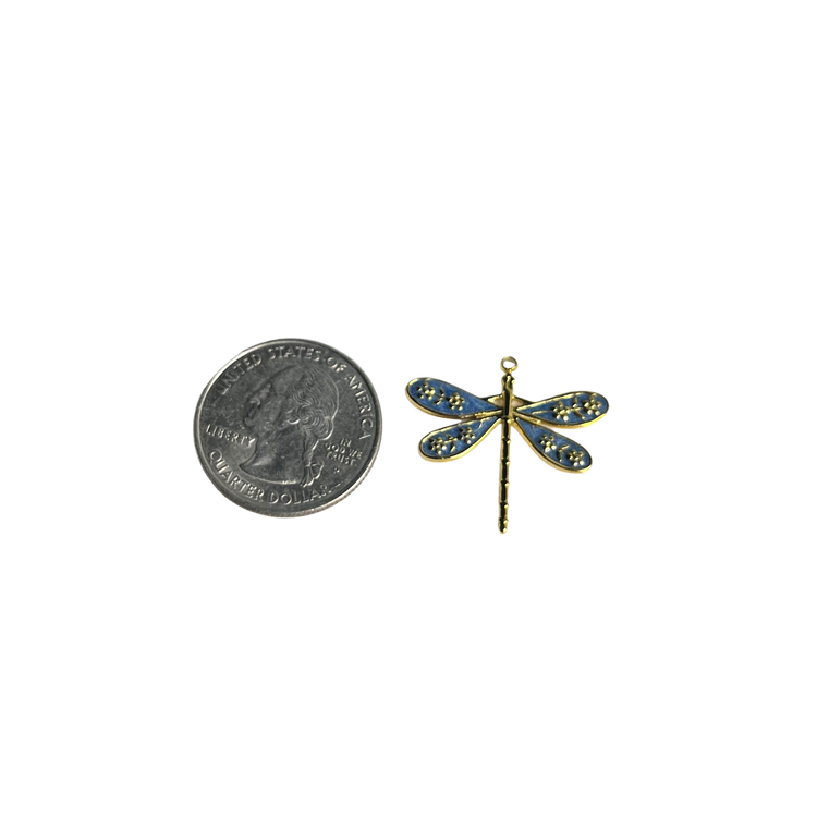 Blue Dragon Fly Charm XMTX Collections