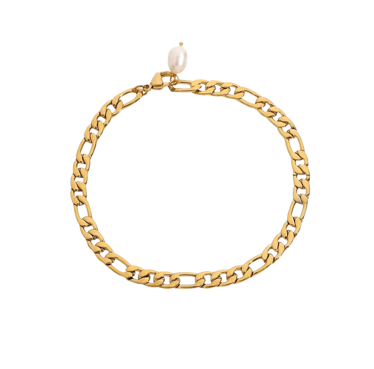 Figaro Chain Anklet Bracelet XMTX Collections