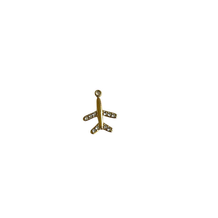 Rhinestone Airplaine Charm XMTX Collections