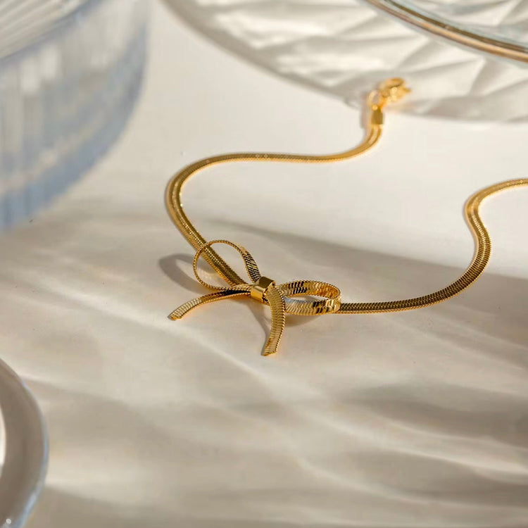 Bow Snake Link Anklet XMTX Collections