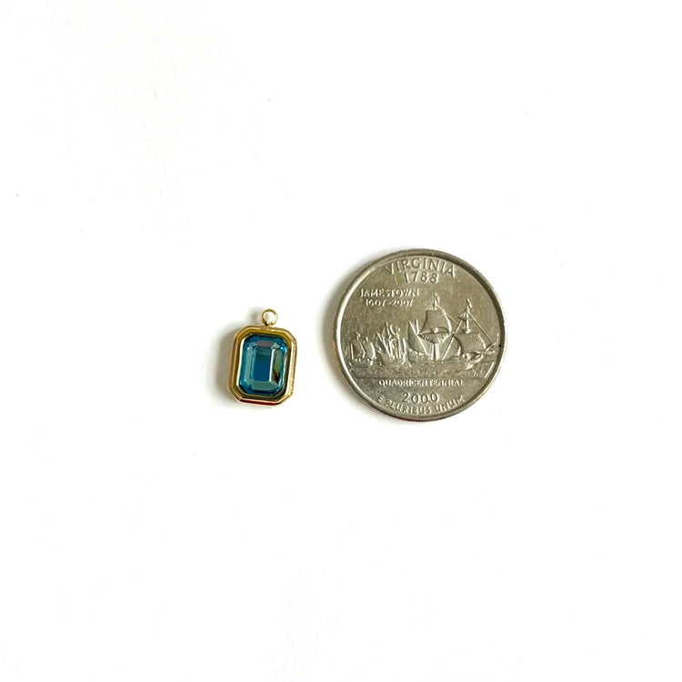 Blue Rhinestone Charm XMTX Collections