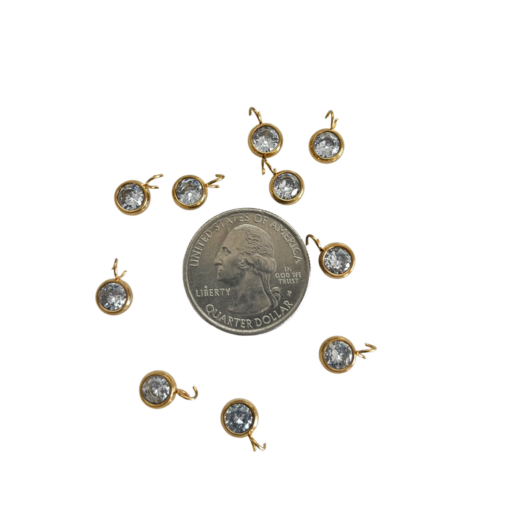 Round Rhinestone Charm XMTX Collections