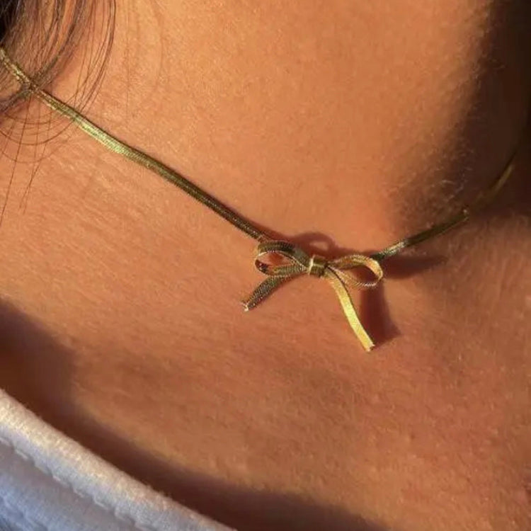 Bow Choker Necklace XMTX Collections