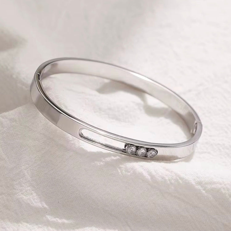 Dancing Rhinestone Bangle Bracelet XMTX Collections