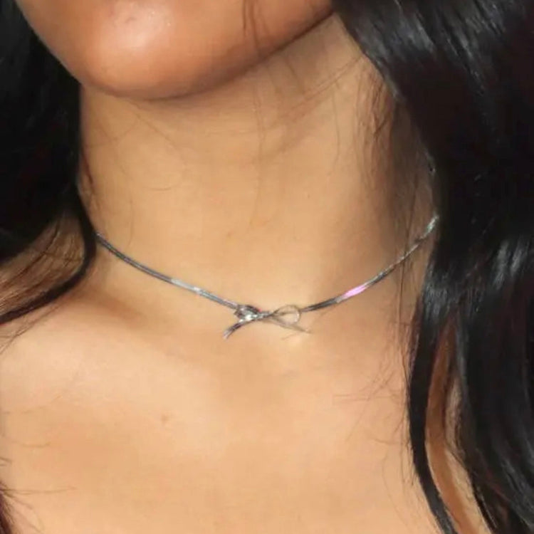 Bow Choker Necklace XMTX Collections