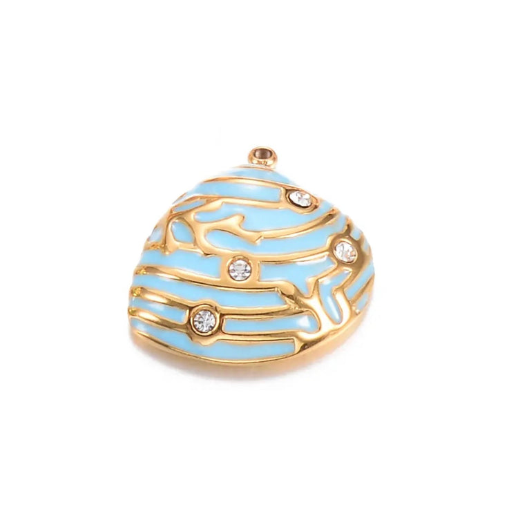 Enamel Shell Charm XMTX Collections