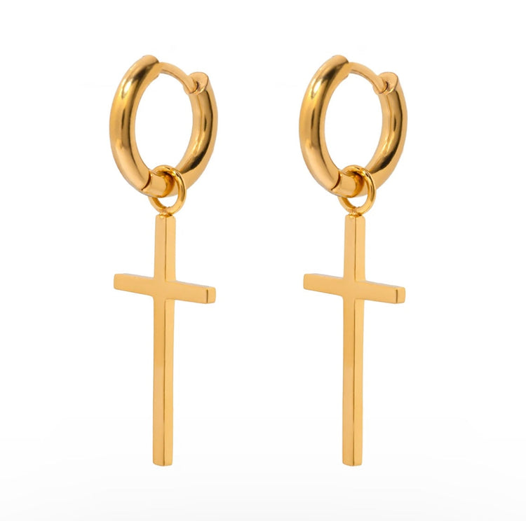 Cross Mini Hoop Earrings XMTX Collections