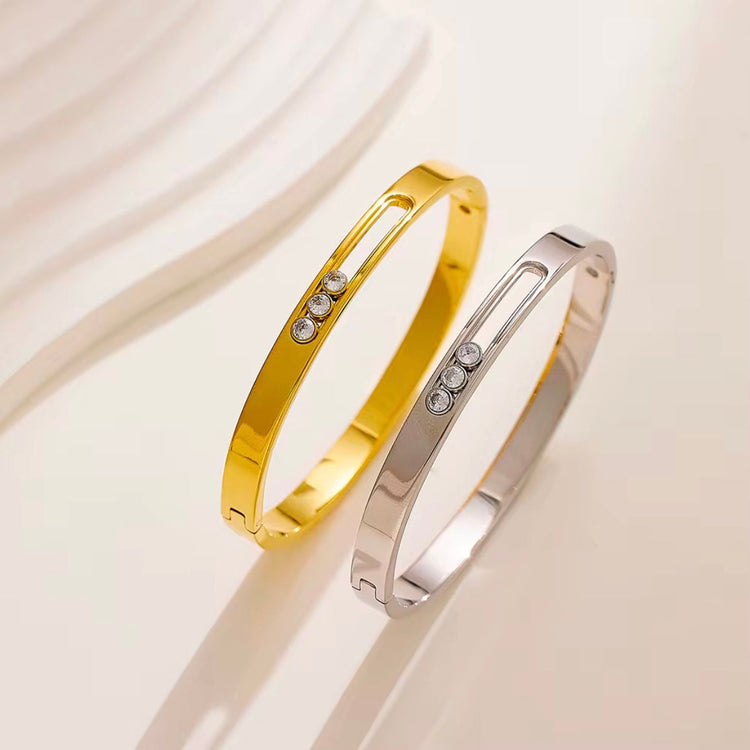 Dancing Rhinestone Bangle Bracelet XMTX Collections