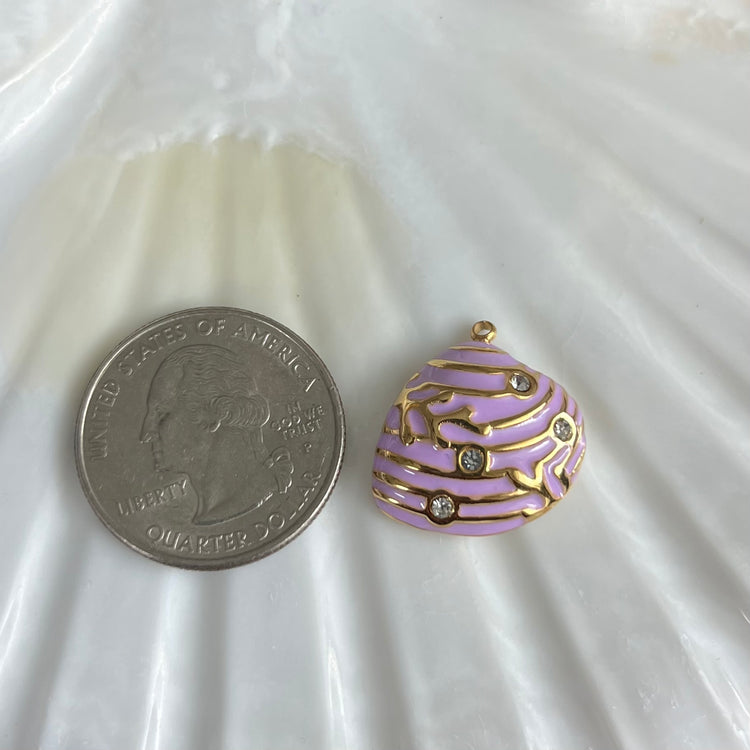 Enamel Shell Charm XMTX Collections