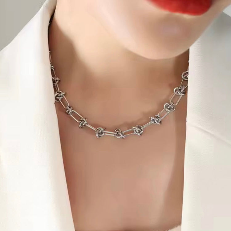 Knots & Twists Chain Necklace XMTX Collections
