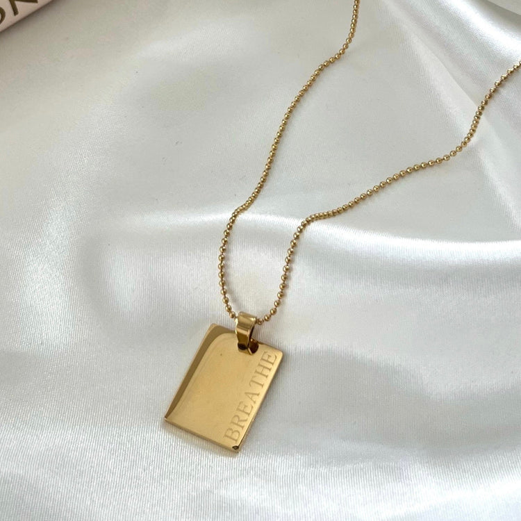 Breath Affirmation Necklace XMTX Collections