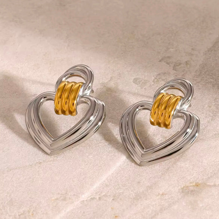 Zoey Heart Earrings XMTX Collections
