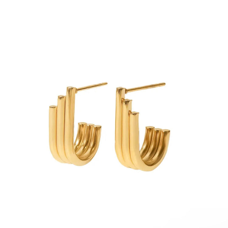 Ada Three Layers Earrings XMTX Collections