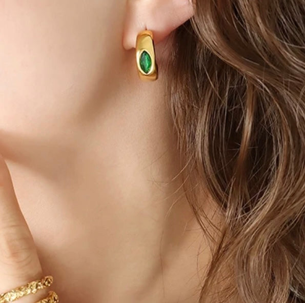 Alexa Hoop Earrings XMTX Collections