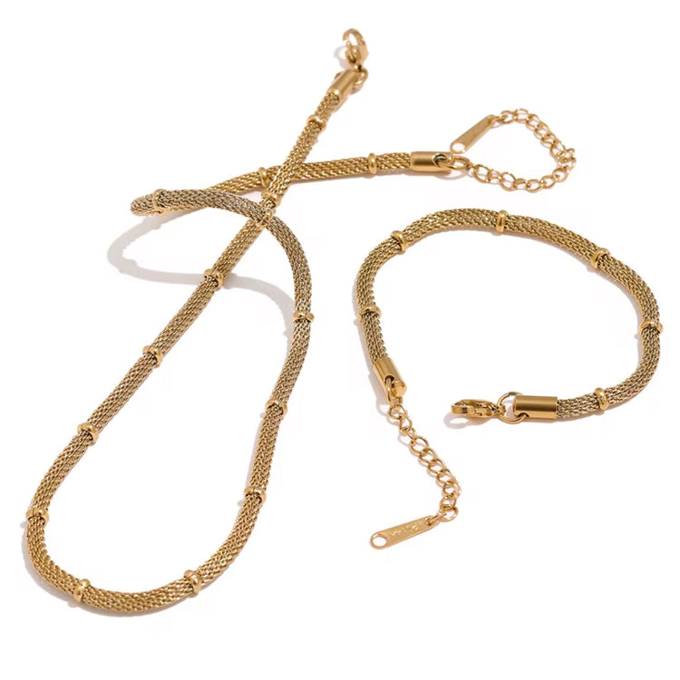 Introducing our Round Mesh Bracelet, featuring a unique design that adds a touch of sophistication to any outfit. With its classy appearance and compatibility with our Round Mesh Necklace, this bracelet is the perfect addition to your jewelry collection. Elevate your style today.
316L Stainless Steel
7 inches long+ 2 " extension
Non Tarnish, Hypoallergenic and water resistant.