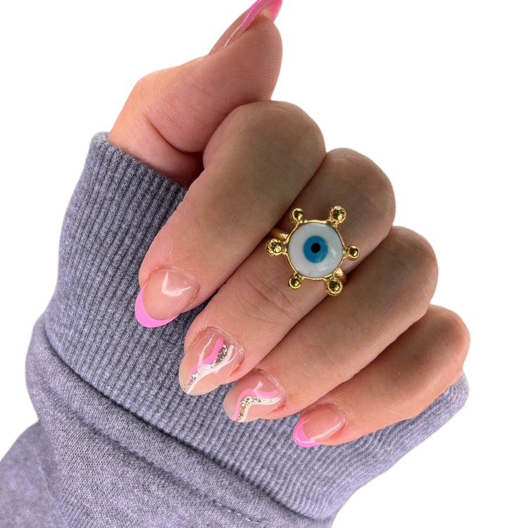 Iris Evil Eye Ring XMTX Collections