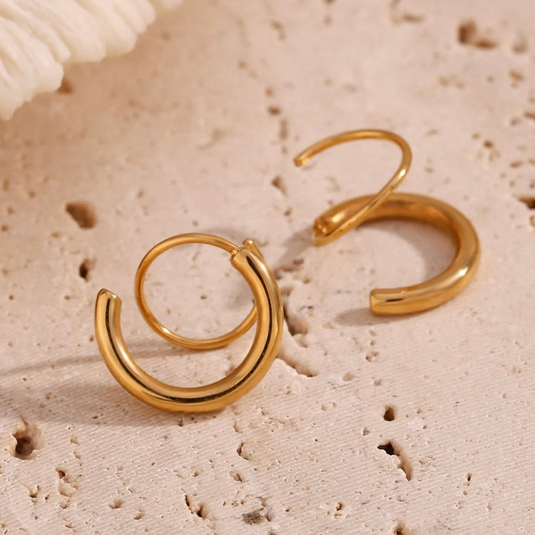 Twisted Hoop Earrings XMTX Collections