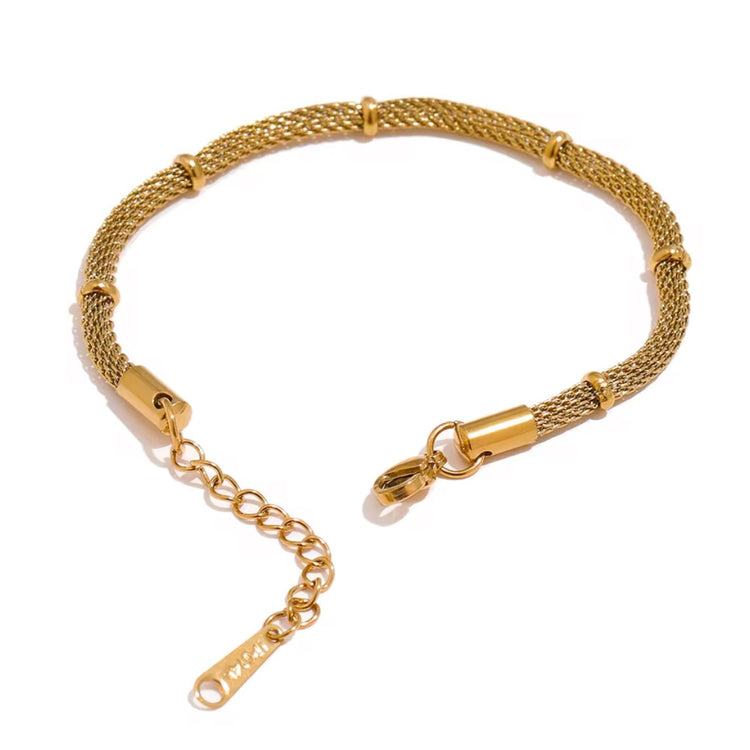 Introducing our Round Mesh Bracelet, featuring a unique design that adds a touch of sophistication to any outfit. With its classy appearance and compatibility with our Round Mesh Necklace, this bracelet is the perfect addition to your jewelry collection. Elevate your style today.
316L Stainless Steel
7 inches long+ 2 " extension
Non Tarnish, Hypoallergenic and water resistant.