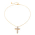 Statement Rhinestone Cross Necklace XMTX Collections