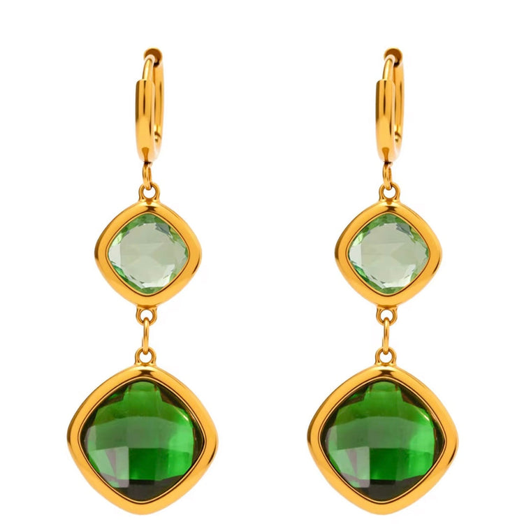 Amalfi Czech Crystals Drop Earrings XMTX Collections