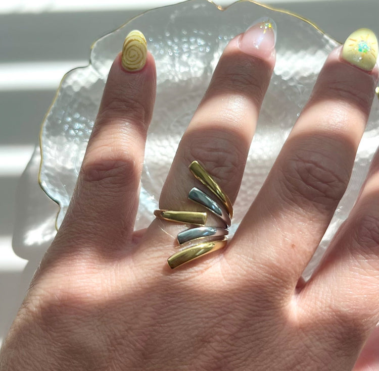 Mariana Two Tone Open Ring XMTX Collections
