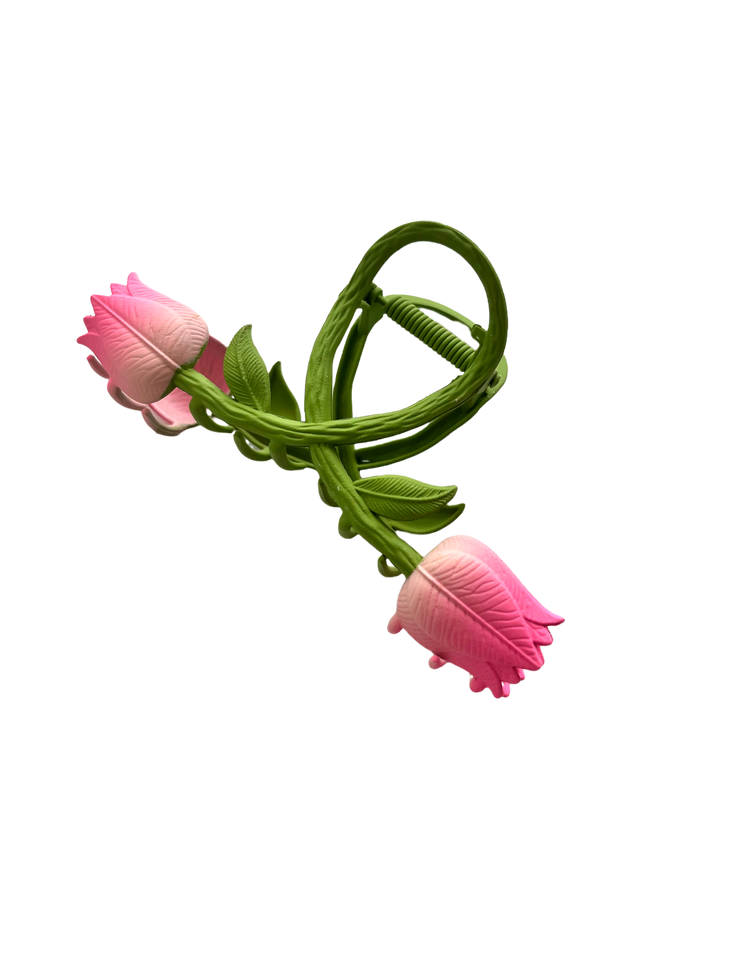 2 Tulips š·š·Metal Hair Claw Clip XMTX Collections