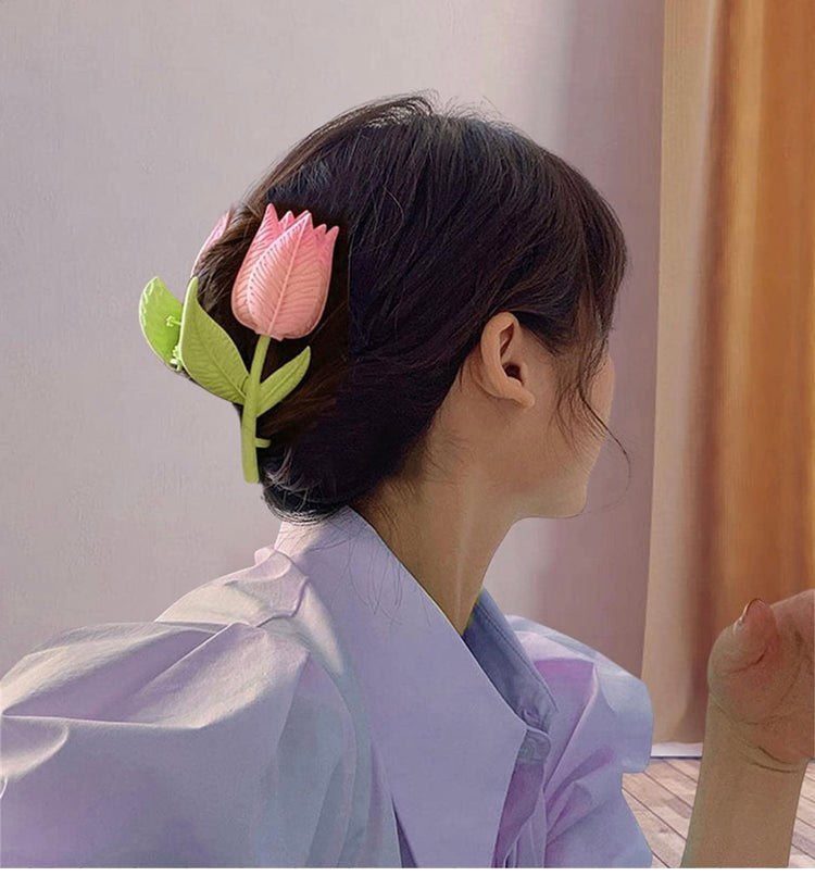 Tulip 🌷 Metal Hair Claw Clip XMTX Collections