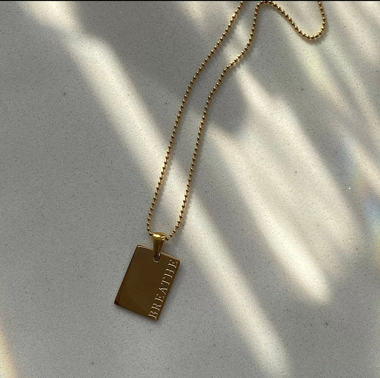 Breath Affirmation Necklace XMTX Collections