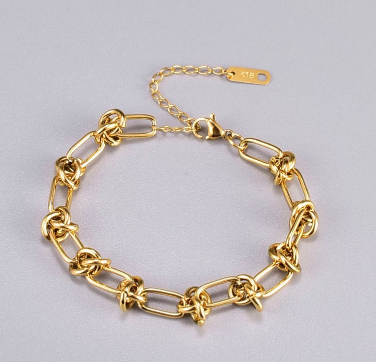 Knots & Twists Chain Bracelet XMTX Collections