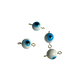 Glass White & Blue Evil Eye Bead XMTX Collections