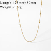 Thin Bead Chain Necklace