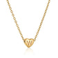 Heart Initial Necklace XMTX Collections