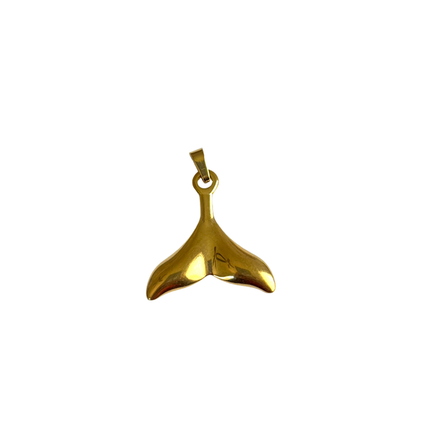 Gold Wale Tale Charm