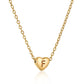Heart Initial Necklace XMTX Collections