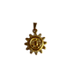 Sun Face Gold Charm XMTX Collections
