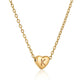 Heart Initial Necklace XMTX Collections
