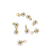 Pearl Daisy Flower Charm