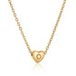 Heart Initial Necklace XMTX Collections