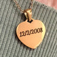 Gold Heart Blank Pendant XMTX Collections