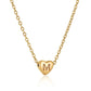 Heart Initial Necklace XMTX Collections