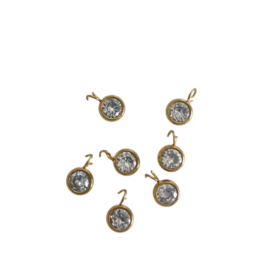 Round Rhinestone Charm XMTX Collections
