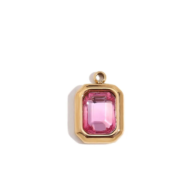 Pink Rhinestone Charm