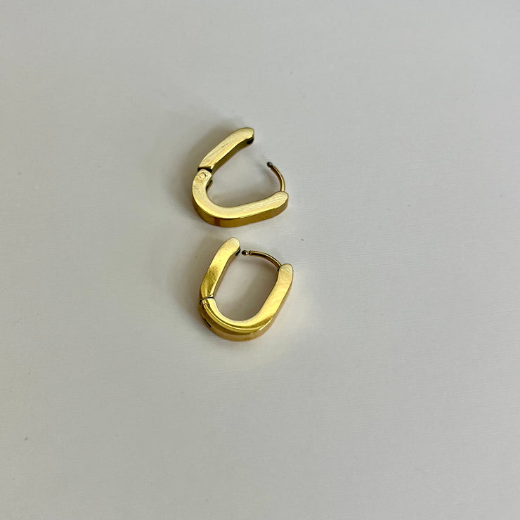 Tara Small Oval Hoop Earrings