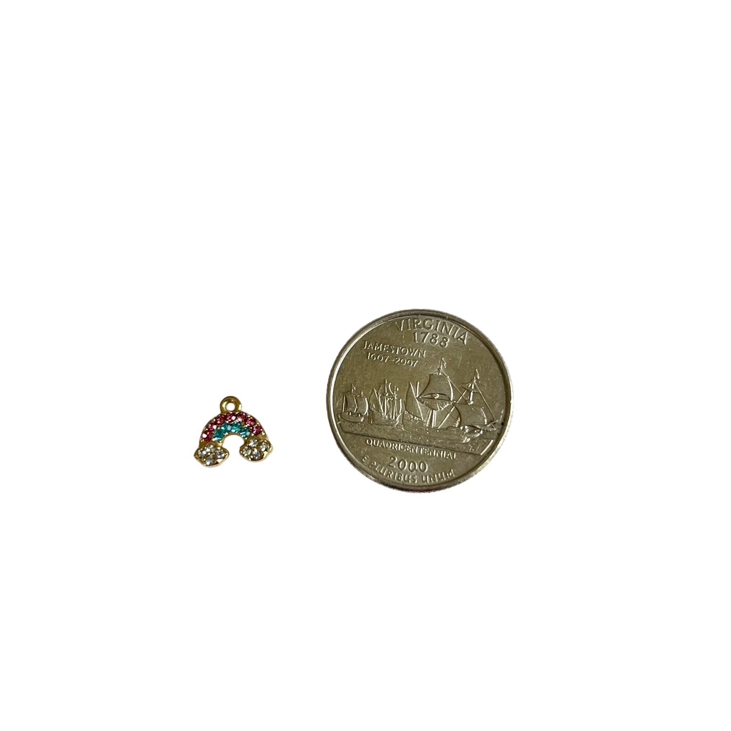 Rhinestone Rainbow & Clouds Charm XMTX Collections