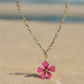 Hot Pink Flower Handmade Necklace XMTX Collections